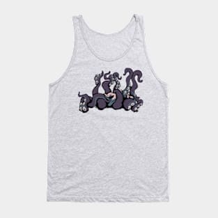 Purple tentaskull Tank Top